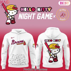 Atlanta Braves x Hello Kitty Night Game Design Hoodie