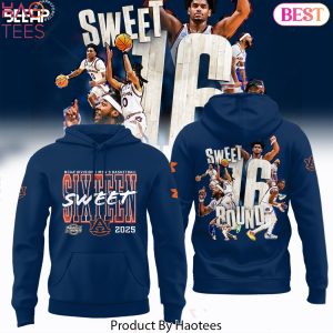 Auburn Tigers 2025 NCAA Mens Basketball Tournament March Madness Sweet Six Teen Design Hoodie