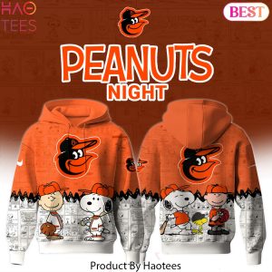 Baltimore Orioles 75th Anniversary Of Peanuts Snoopy Design Hoodie