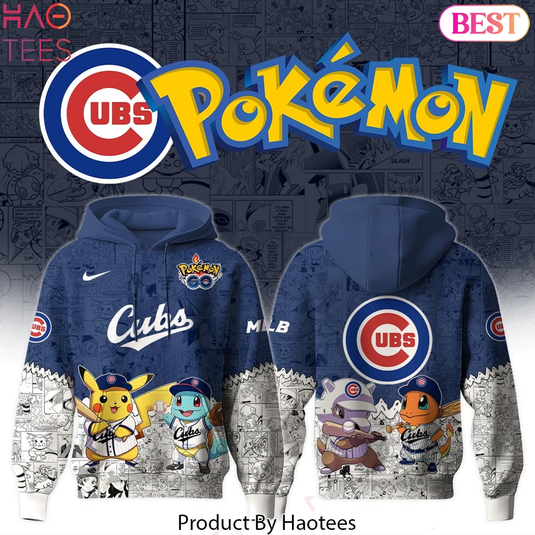 Chicago Cubs x Po Ke mon Go Design Hoodie Chicago Cubs x Po Ke mon Go Design Hoodie