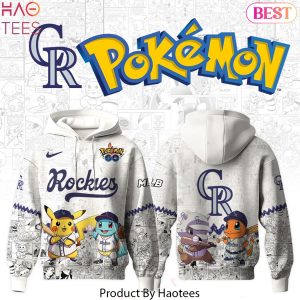 Colorado Rockies x Po Ke mon Go Design Hoodie