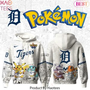 Detroit Tigers x Po Ke mon Go Design Hoodie