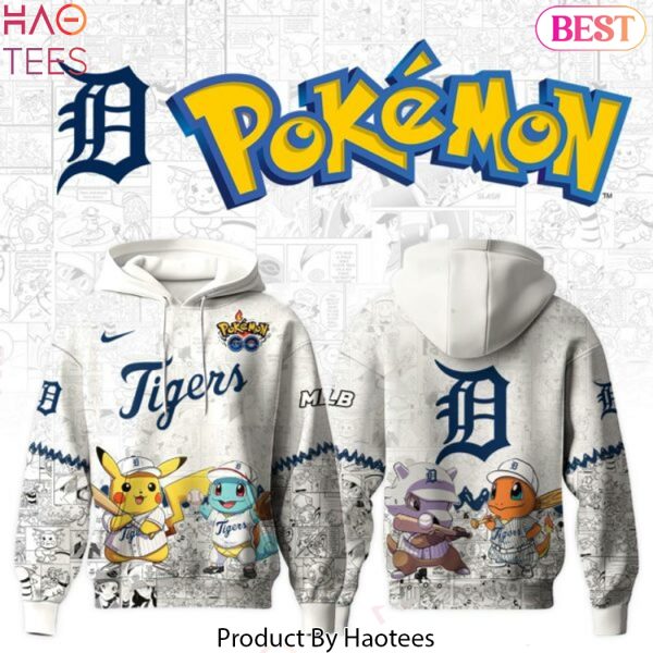 Detroit Tigers x Po Ke mon Go Design Hoodie