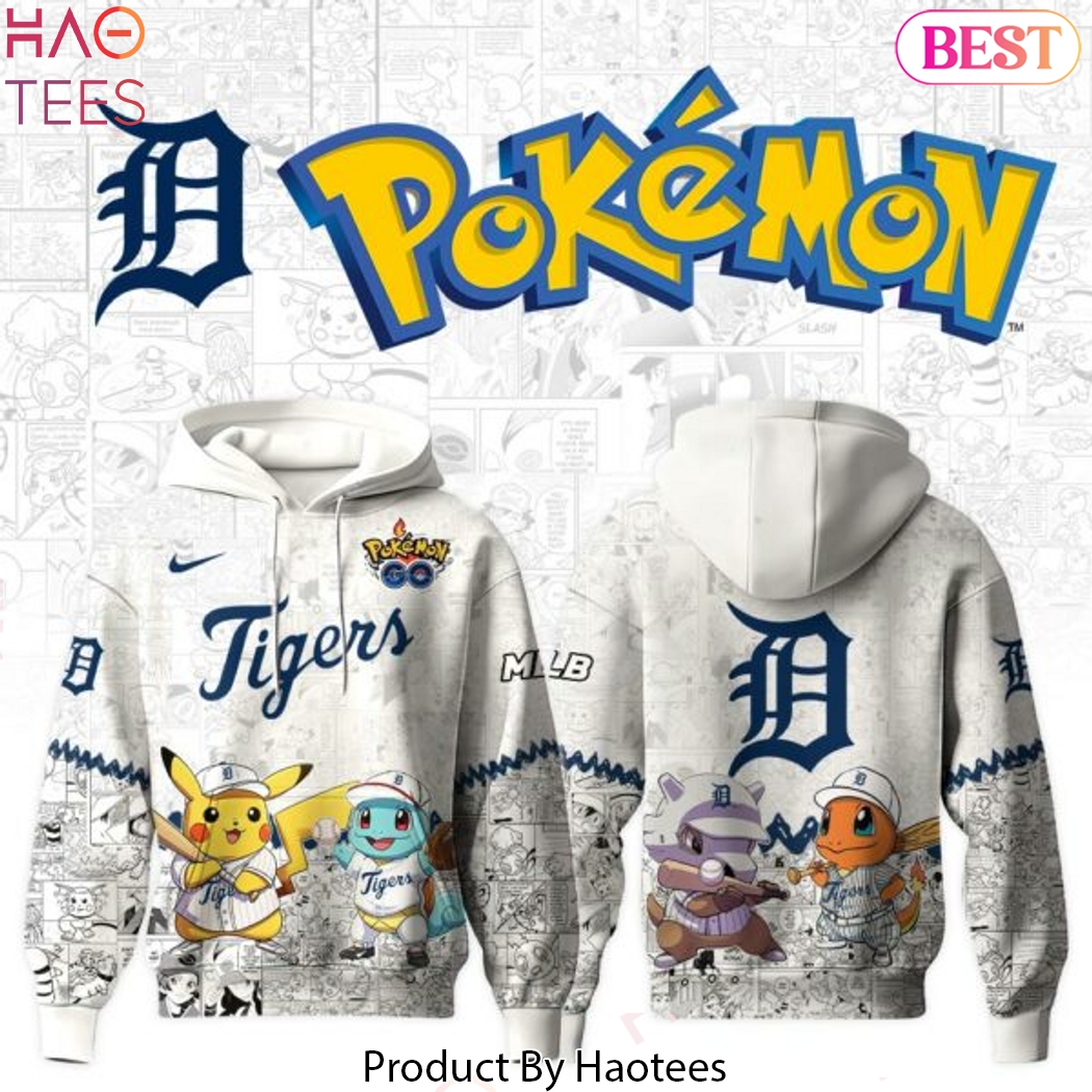 Detroit Tigers x Po Ke mon Go Design Hoodie Detroit Tigers x Po Ke mon Go Design Hoodie