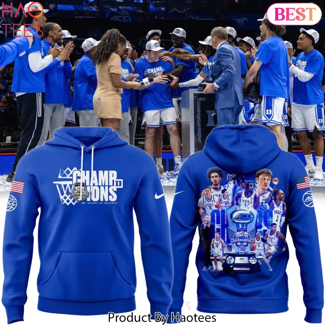 Duke Blue Devils Men Basketball 2025 ACC Champions Design Hoodie Duke Blue Devils Men Basketball 2025 ACC Champions Design Hoodie