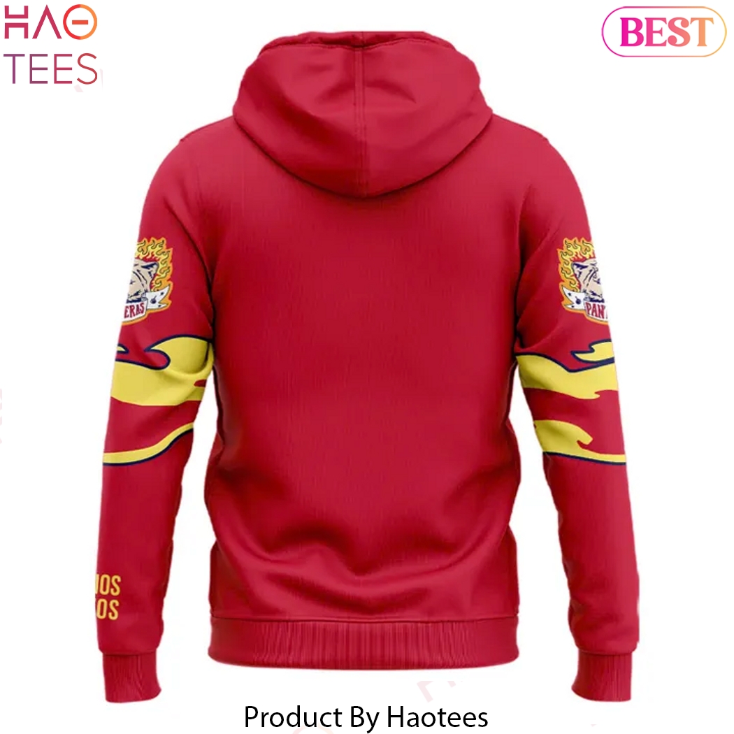 Florida Panthers x Vamos Gatos Night Design Hoodie - Red Florida Panthers x Vamos Gatos Night Design Hoodie - Red