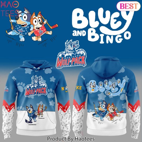 Hartford Wolf Pack x Bluey And Bingo Design Hoodie
