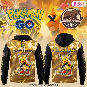 Hershey Bears x Po kemon Go Pi kachu Design Hoodie