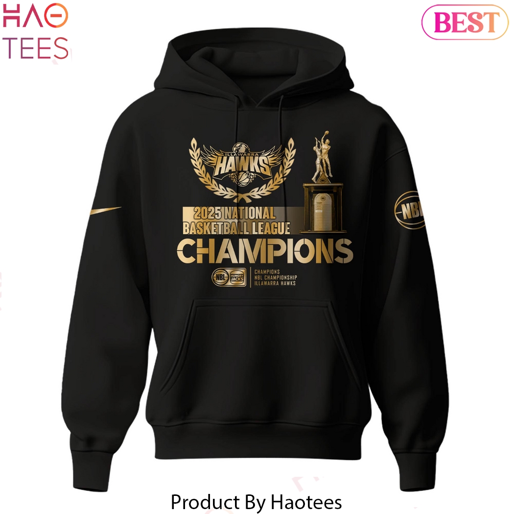 Illawarra Hawks 2025 National Basketball League Champions Design Hoodie Illawarra Hawks 2025 National Basketball League Champions Design Hoodie