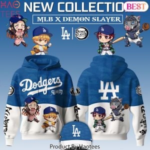 Los Angeles Dodgers MLB x De m on Slay er Design Hoodie