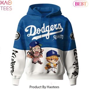 Los Angeles Dodgers MLB x De m on Slay er Design Hoodie