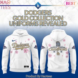 Los Angeles Dodgers Takashi Murakami Gold Collection Design Hoodie