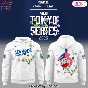 Los Angeles Dodgers Takashi Murakami x MLB World Tour Tokyo Series Design Hoodie