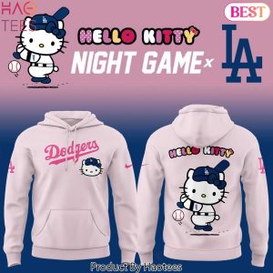 Los Angeles Dodgers x Hello Kitty Night Game Design Hoodie