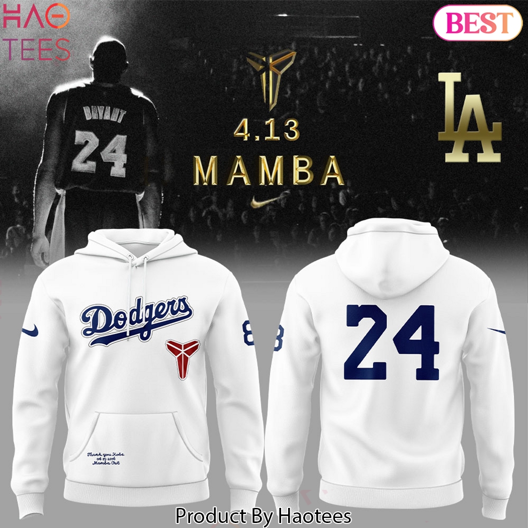 Los Angeles Dodgers x Kobe Bryant Mamba Thank You Design Hoodie Los Angeles Dodgers x Kobe Bryant Mamba Thank You Design Hoodie