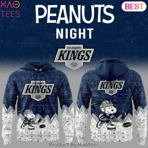Los Angeles Kings Anniversary Of Peanuts Design Hoodie