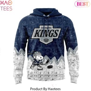 Los Angeles Kings Anniversary Of Peanuts Design Hoodie