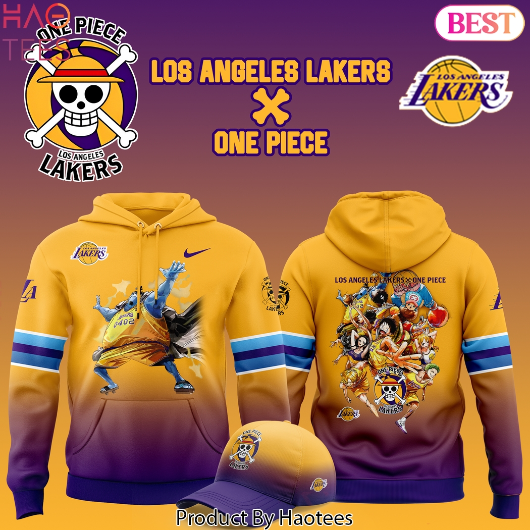 Los Angeles Lakers x Jinbe One Piece Design Hoodie Los Angeles Lakers x Jinbe One Piece Design Hoodie