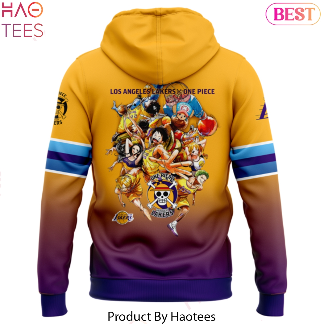 Los Angeles Lakers x Jinbe One Piece Design Hoodie Los Angeles Lakers x Jinbe One Piece Design Hoodie