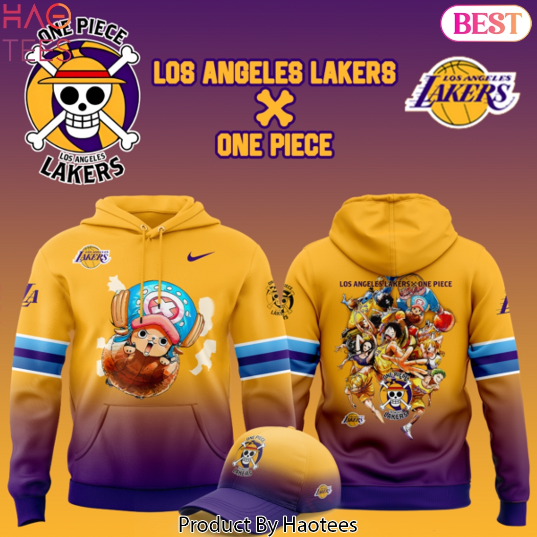 Los Angeles Lakers x Tony Tony Chopper One Piece Design Hoodie Los Angeles Lakers x Tony Tony Chopper One Piece Design Hoodie