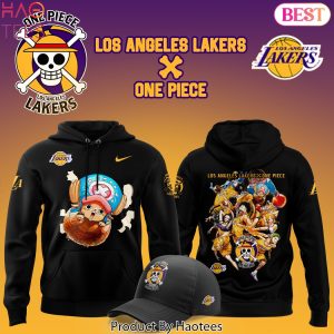 Los Angeles Lakers x Tony Tony Chopper One Piece Design Hoodie – Black