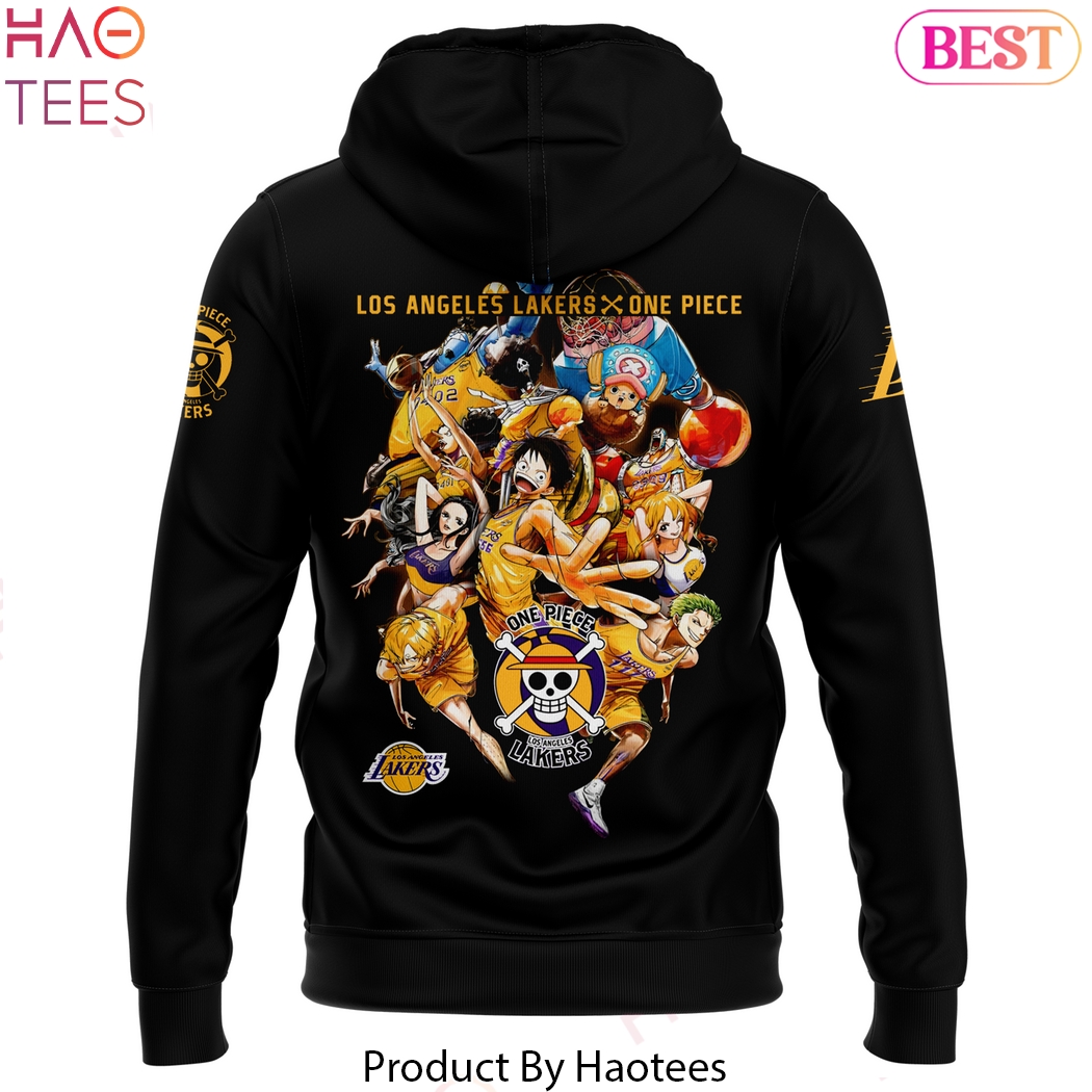 Los Angeles Lakers x Tony Tony Chopper One Piece Design Hoodie - Black Los Angeles Lakers x Tony Tony Chopper One Piece Design Hoodie - Black