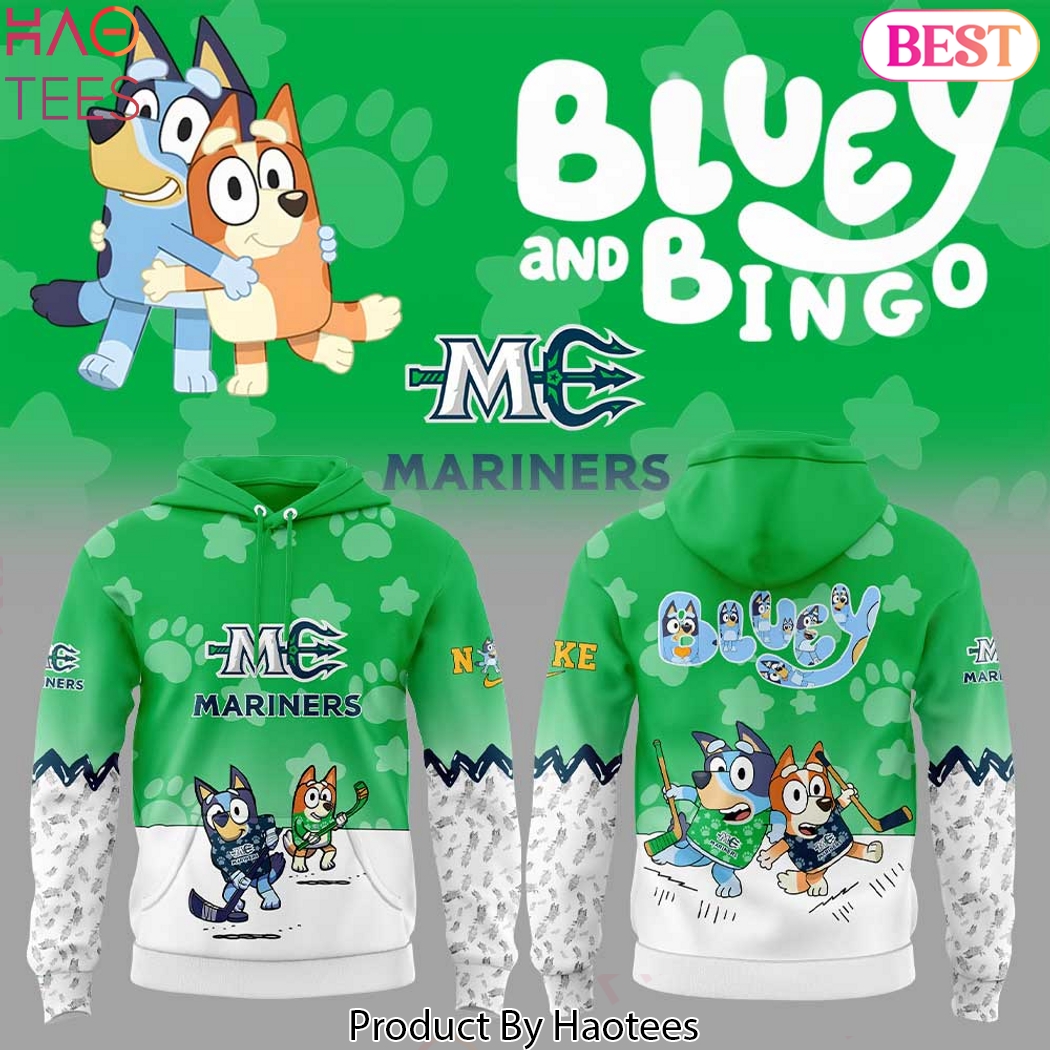 Maine Mariners x Bluey And Bingo Design Hoodie Maine Mariners x Bluey And Bingo Design Hoodie