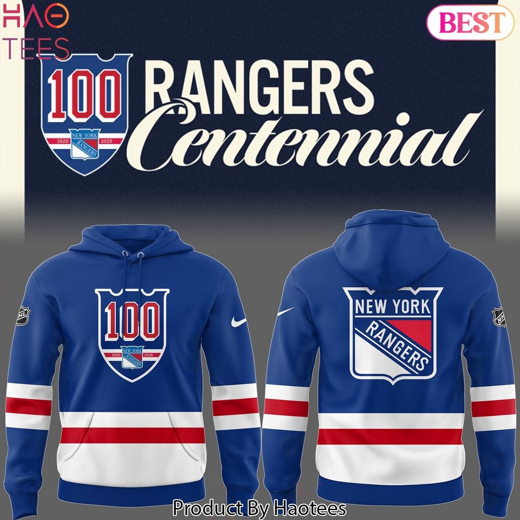 New York Rangers Centennial 1926-2026 Design Hoodie New York Rangers Centennial 1926-2026 Design Hoodie