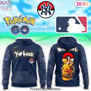 New York Yankees x P o kemon Go Pikachu Design Hoodie