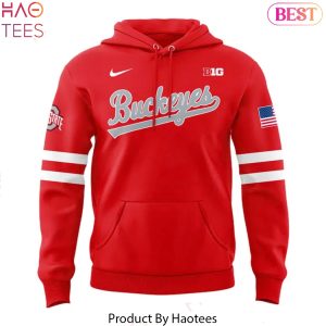 Ohio State Buckeyes 2025 Logo Design Hoodie – Red