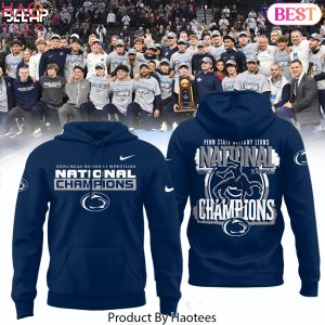 Penn State Nittany Lions 2025 NCAA Wrestling National Champions Design Hoodie