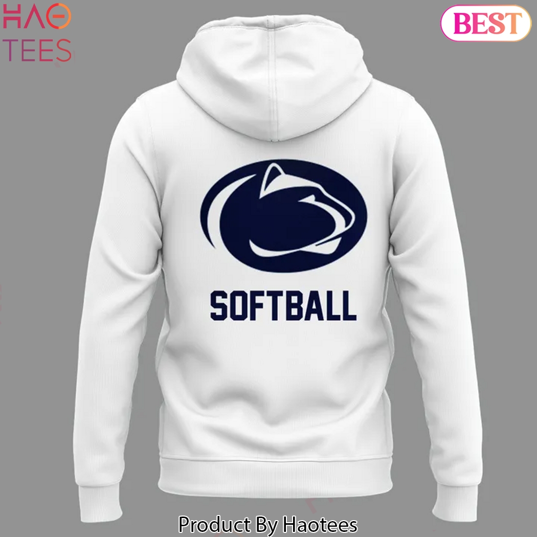 Penn State Nittany Lions Softball 2025 Design Hoodie - White Penn State Nittany Lions Softball 2025 Design Hoodie - White
