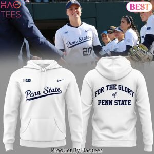 Penn State Nittany Lions Softball – For The Glory Design Hoodie – White