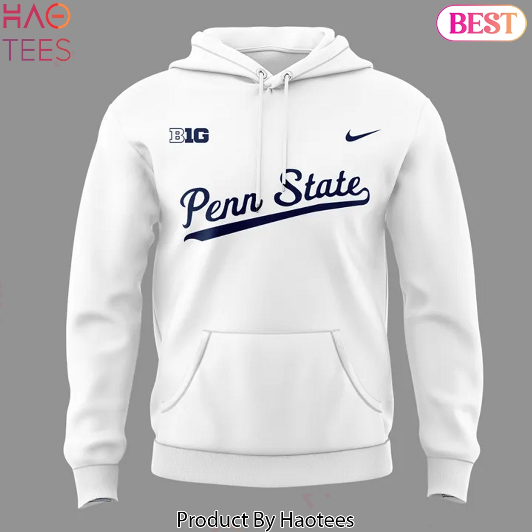 Penn State Nittany Lions Softball - For The Glory Design Hoodie - White Penn State Nittany Lions Softball - For The Glory Design Hoodie - White