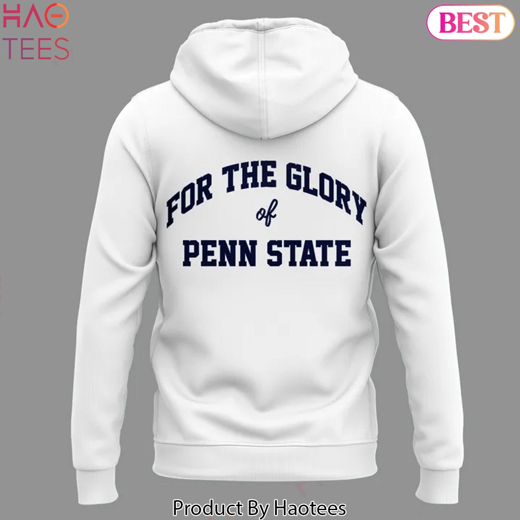 Penn State Nittany Lions Softball - For The Glory Design Hoodie - White Penn State Nittany Lions Softball - For The Glory Design Hoodie - White