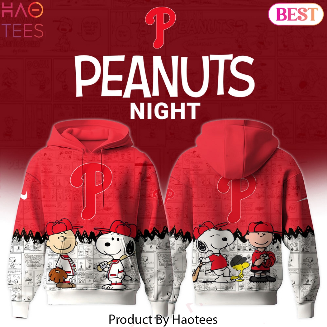 Philadelphia Phillies 75th Anniversary Of Peanuts Snoopy Design Hoodie Philadelphia Phillies 75th Anniversary Of Peanuts Snoopy Design Hoodie