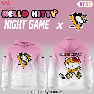 Pittsburgh Penguins x Hello Kitty Night Game Design Hoodie – Pink