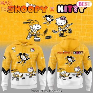Pittsburgh Penguins x Hello Kitty & Snoopy Design Hoodie