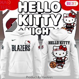 Portland Trail Blazers x Hello Kitty Night Design Hoodie