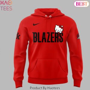Portland Trail Blazers x Hello Kitty Night Design Hoodie – Red