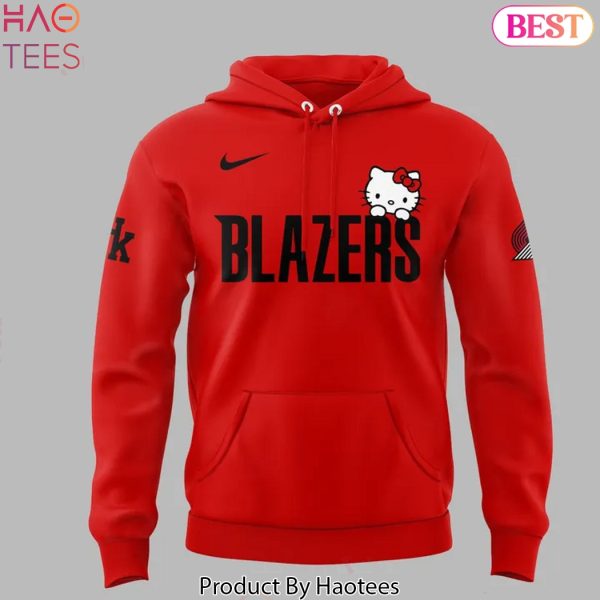 Portland Trail Blazers x Hello Kitty Night Design Hoodie – Red