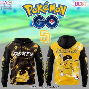 San Diego Padres Po kemon Go Pi kachu Design Hoodie
