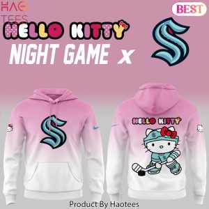 Seattle Kraken x Hello Kitty Night Game Design Hoodie – Pink