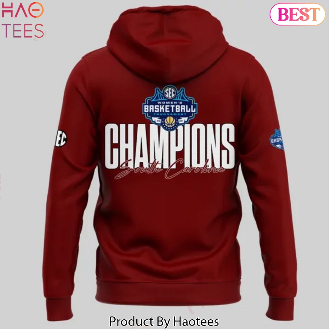 South Carolina Gamecocks 2025 SEC Womens Basketball Champions Design Hoodie - Red South Carolina Gamecocks 2025 SEC Womens Basketball Champions Design Hoodie - Red