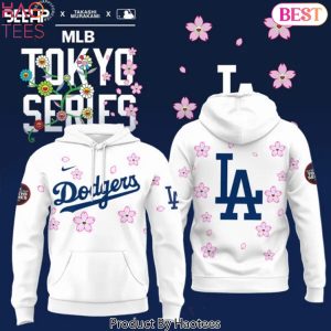 Takashi Murakami x Los Angeles Dodgers World Tour Tokyo Series Cherry Blossom Design Hoodie