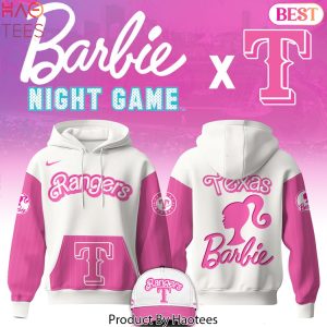 Texas Rangers x Barbie Night Game 2025 Design Hoodie