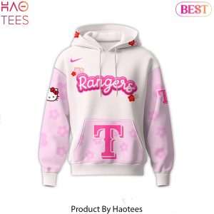 Texas Rangers x Hello Kitty Night Happy Girls Day Design Hoodie