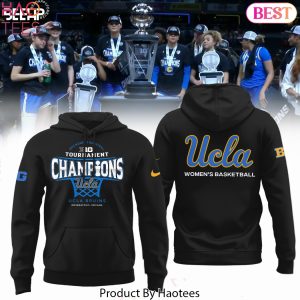 UCLA Bruins 2025 Big Ten Womens Basketball Conference Tournament Champions Design Hoodie