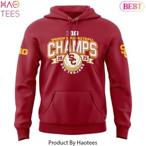 USC Trojans Big Ten Champions Basketball 2025 Design Hoodie