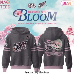 Washington Capitals 50th Anniversary Cherry Blossom Design Hoodie